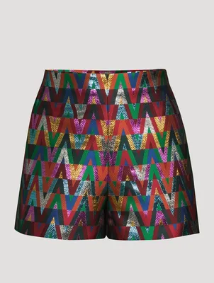 Lurex V Optical Jacquard Shorts