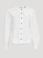 Cotton Poplin Fitted Shirt