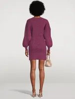 Melange Knit Mini Dress