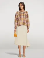 Blandine Cotton Blouse Check Print