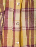 Blandine Cotton Blouse Check Print