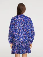 Salika Printed Peasant Blouse