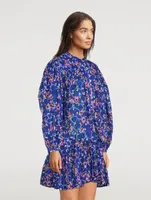 Salika Printed Peasant Blouse