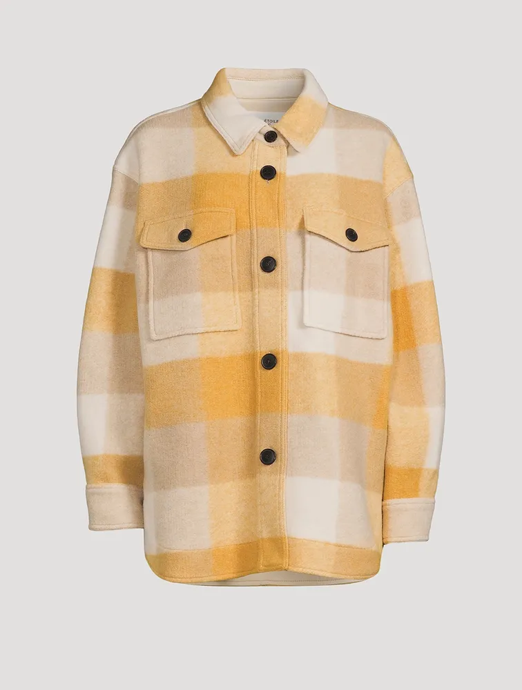 Harveli Shirt Jacket Plaid Print