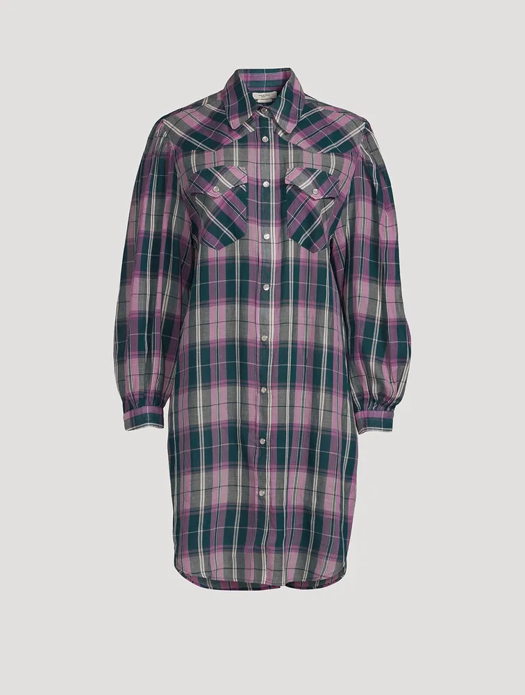 Britany Shirt Dress Plaid Print