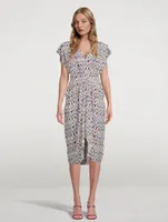 Almeya Printed Midi Dress