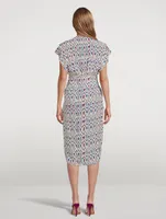 Almeya Printed Midi Dress