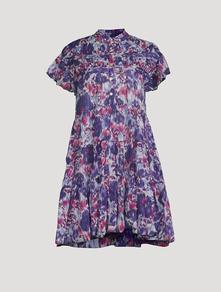 Lanikaye Tiered Shirt Dress Print