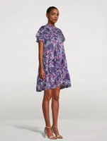 Lanikaye Tiered Shirt Dress Print