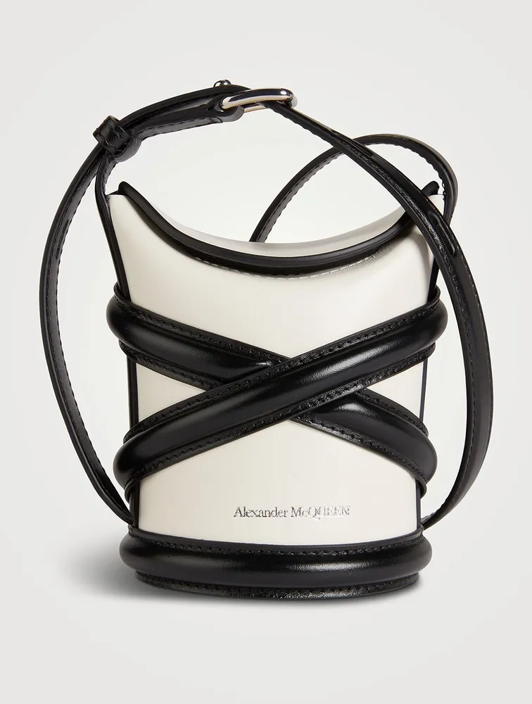 Mini The Curve Leather Bucket Bag
