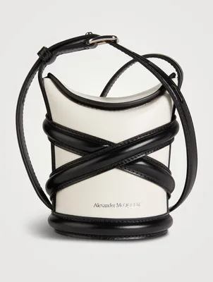 Mini The Curve Leather Bucket Bag
