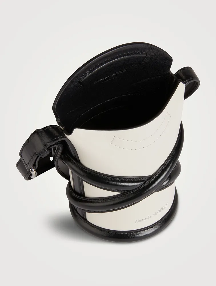 Mini The Curve Leather Bucket Bag