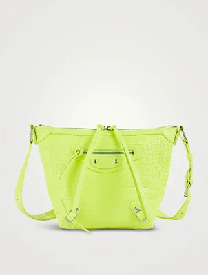Neo Classic Croc-Embossed Leather Bag