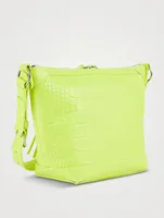 Neo Classic Croc-Embossed Leather Bag