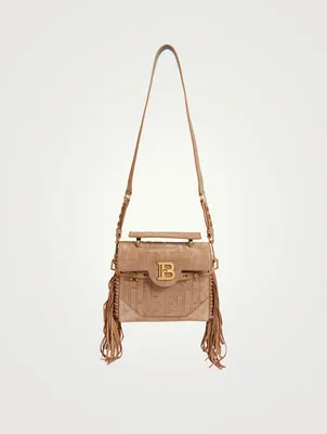 B-Buzz 23 Suede Top Handle Bag With Fringe