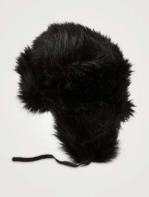 Oversized Faux Fox Fur Explorer Hat