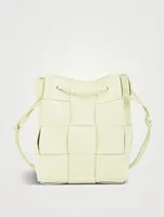 Cassette Intrecciato Leather Bucket Bag