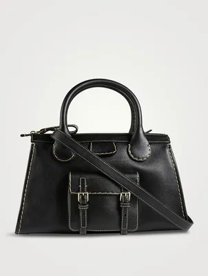 Medium Edith Leather Satchel
