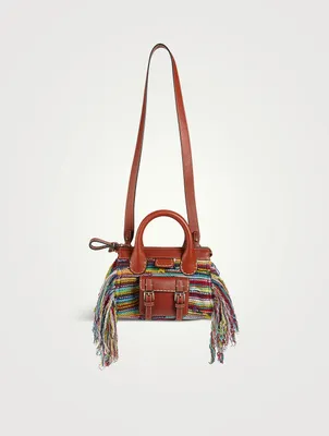 Mini Edith Recycled Cashmere And Wool Satchel