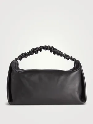 Large Scrunchie Leather Shoulder Bag