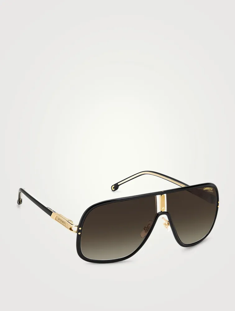 Flaglab 11 Metal Rectangular Sunglasses
