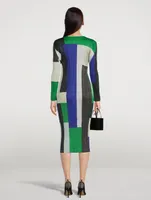Field Colourblock Midi Dress