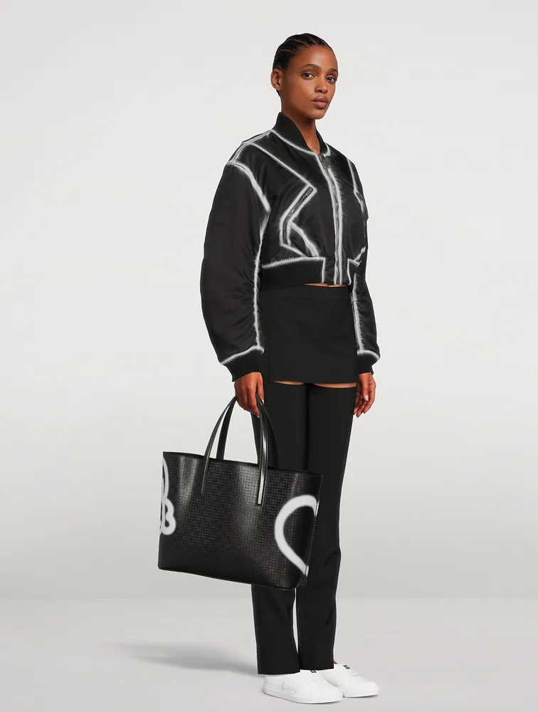 Givenchy x Chito Wing Leather Tote Bag In Tag Effect Print