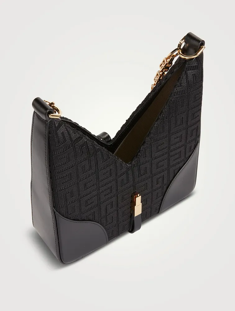 Mini Cut Out Monogram Canvas Bag With Chain