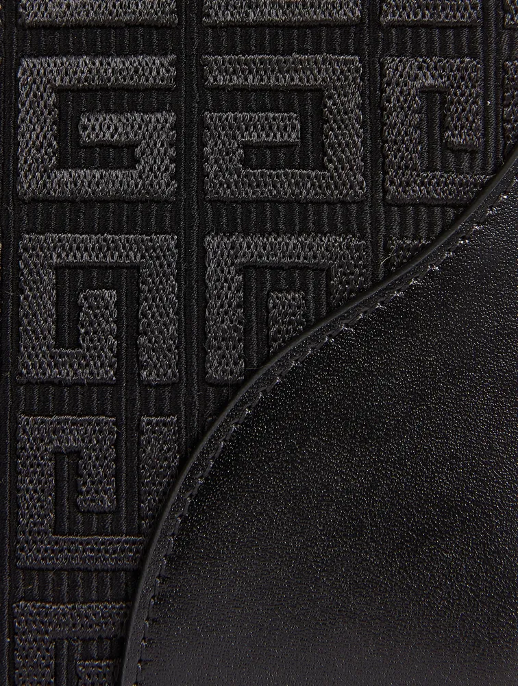 Mini Cut Out Monogram Canvas Bag With Chain