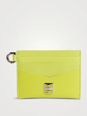 4G Neon Leather Card Holder