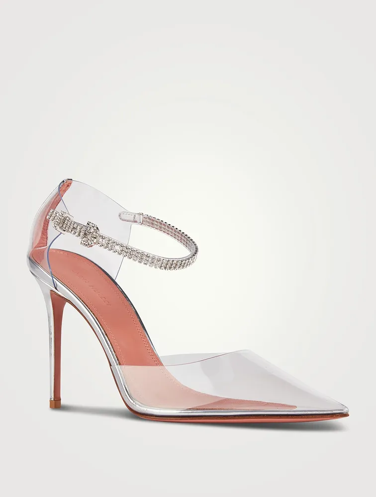 Ursina PVC d'Orsay Pumps With Crystal Strap