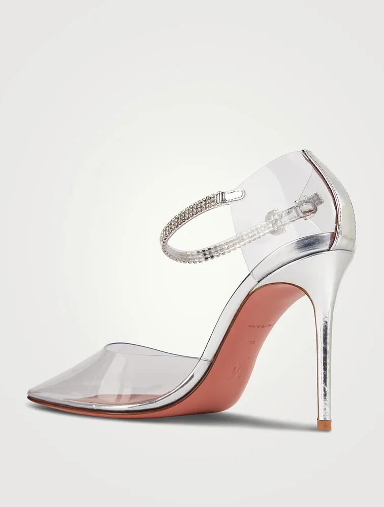 Ursina PVC d'Orsay Pumps With Crystal Strap