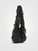 Crystal Mesh And Tulle Shoulder Bag