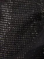 Crystal Mesh And Tulle Shoulder Bag