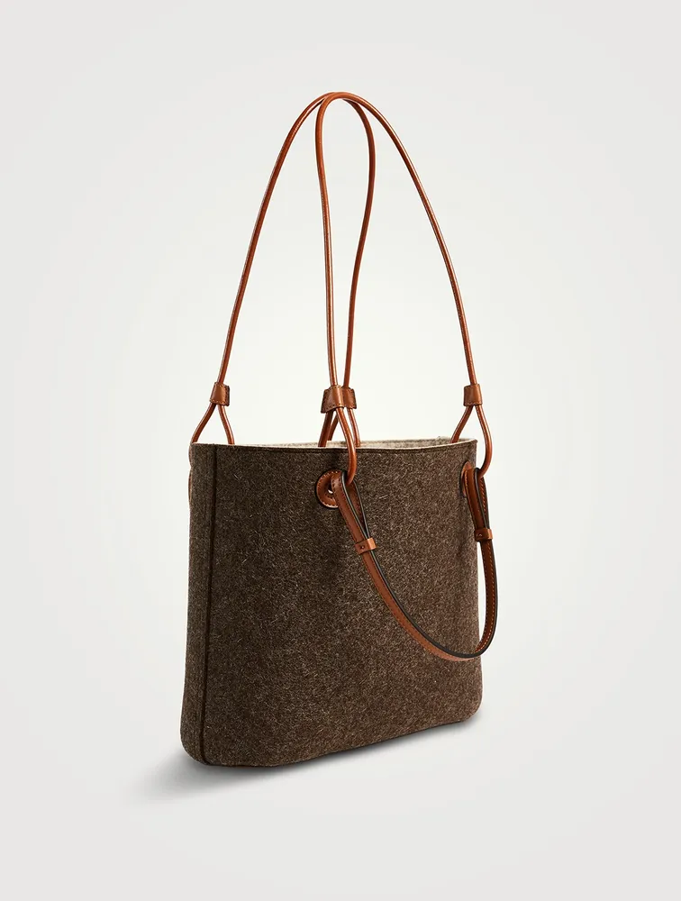 Square Basket Felt Bag
