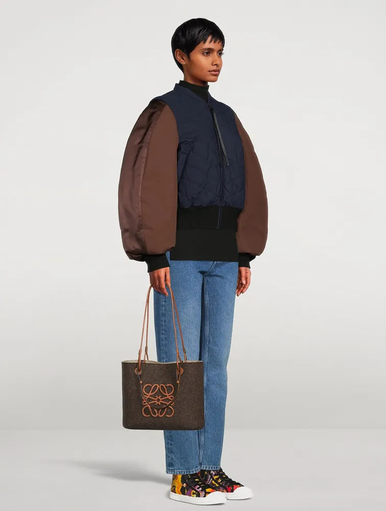 Square Basket Felt Bag