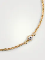 Chateau 14K Gold-Filled Anklet With Crystal