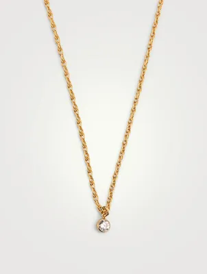 Chateau 14K Gold-Filled Necklace With Crystal
