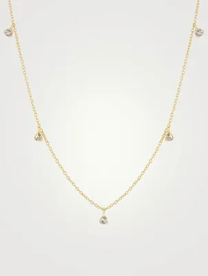 Uptown 14K Gold Vermeil Choker With Crystals