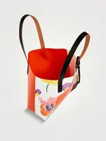 PVC Shopper In Pansies Print