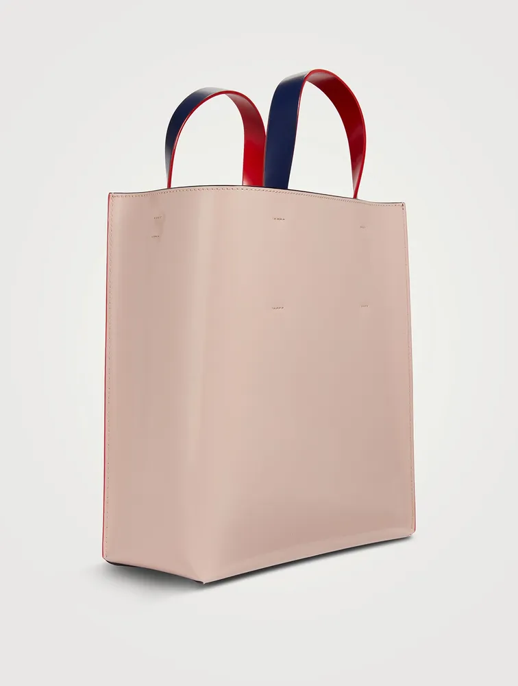 Small Museo Leather Tote Bag With Lunar New Year Tiger Print