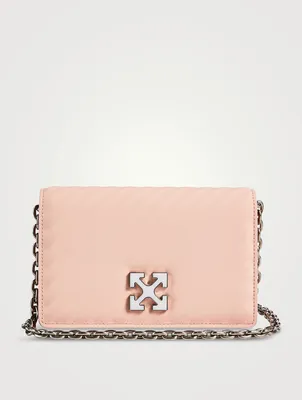 Jitney 0.5 Twist Leather Crossbody Chain Bag