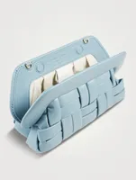 Bios Woven Eco Leather Clutch Bag