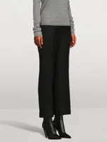 Cropped Kick Wool Trousers