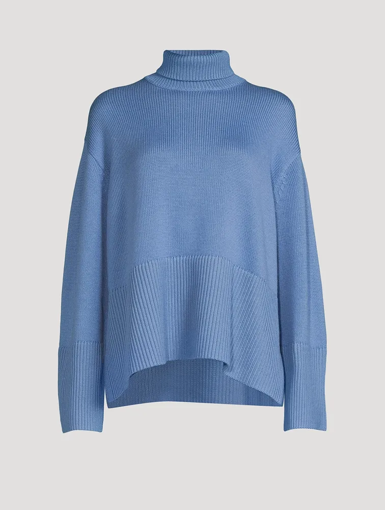 Wool And Organic Cotton Turtleneck Sweater