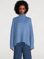 Wool And Organic Cotton Turtleneck Sweater