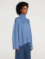 Wool And Organic Cotton Turtleneck Sweater
