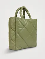 Assante Diamond Faux Leather Tote Bag