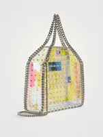 Mini Falabella Holographic Tote Bag with Studs
