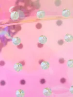 Mini Falabella Holographic Tote Bag with Studs